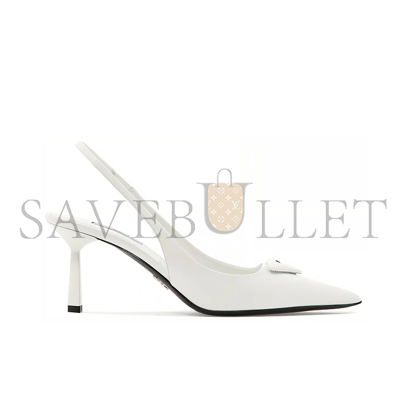 Pra*a brushed leather slingback pumps 1i901m